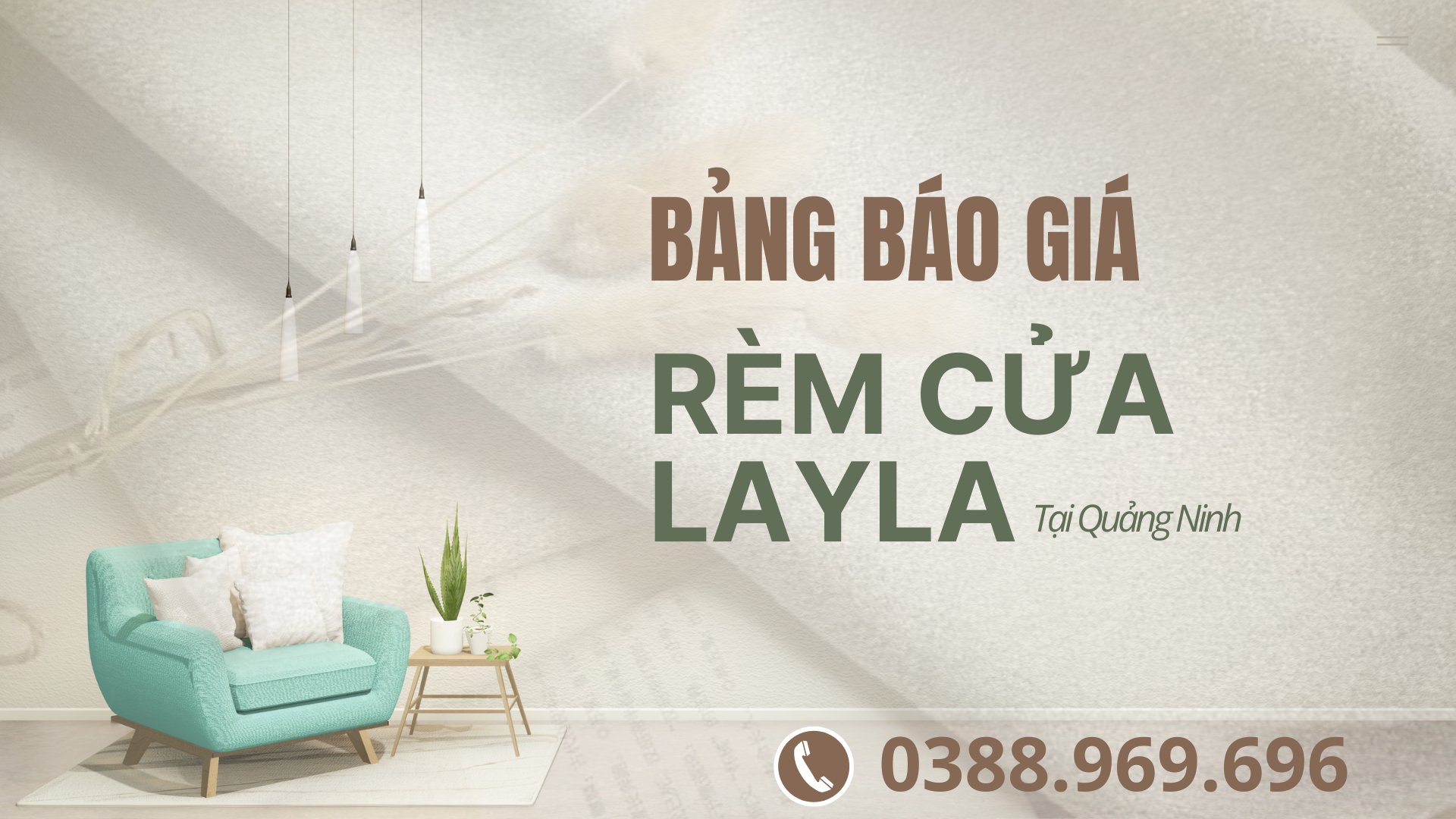 BẢNG BÁO GIÁ rèm cửa tại Hạ Long, Cẩm Phả, Vân Đồn, Quảng Ninh